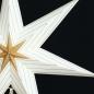 Preview: Harleen White - Faltbarer Leuchtstern, Weihnachtsstern aus Papier mit 7 Zacken, 60 cm